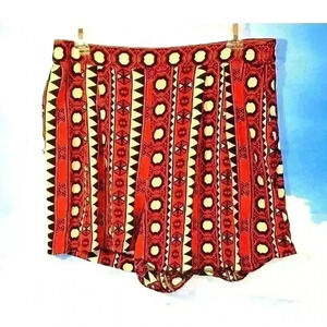 VINTAGE H&M Womans LIGHTWEIGHT Juniors Shorts Boho Gypsy Ethnic size 10 (Med)